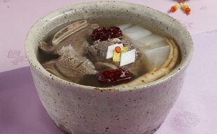 Korean recipes: Galbitang beef rib soup